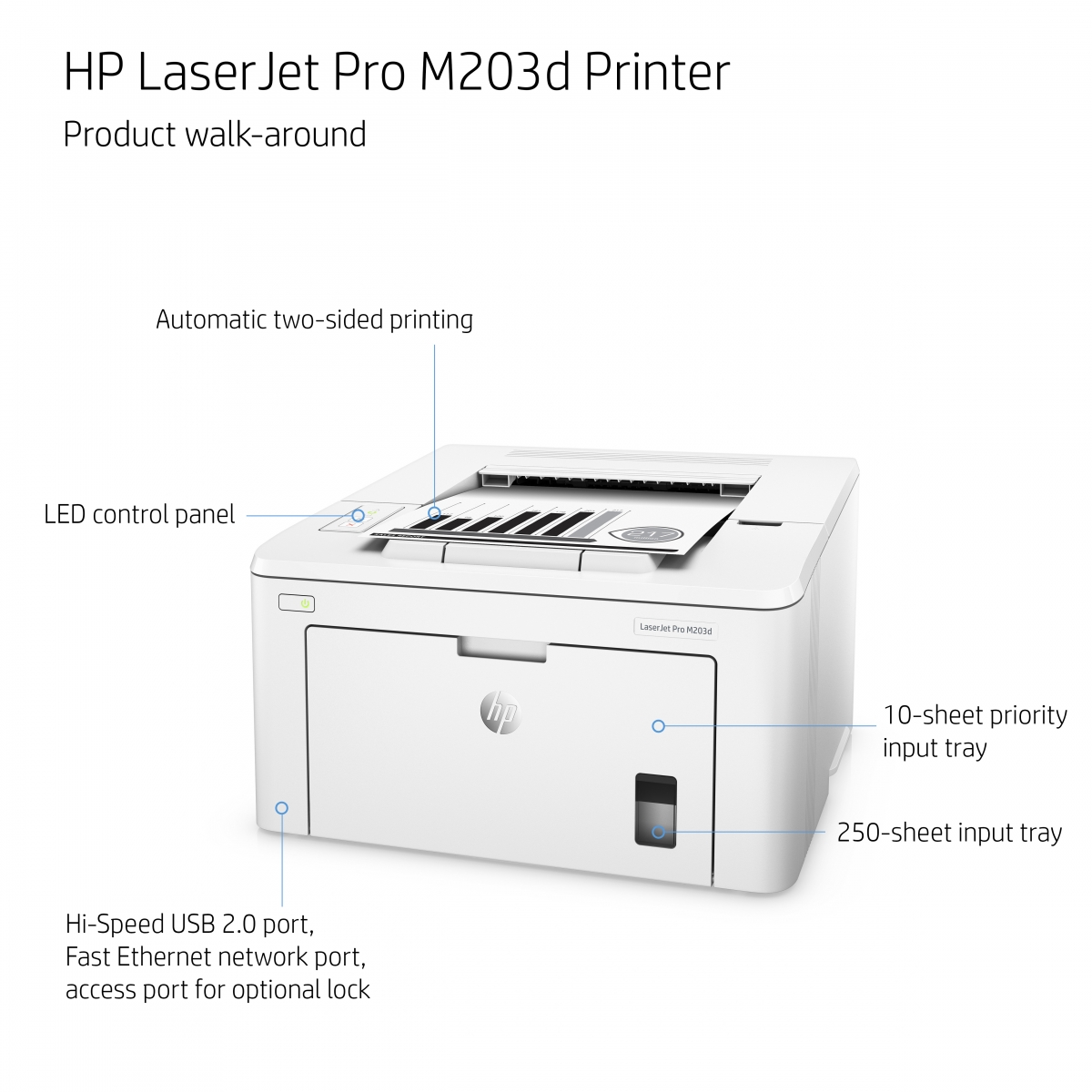 HP LaserJet Pro M203dw Imprimante Laser Monochrome (G3Q47A)