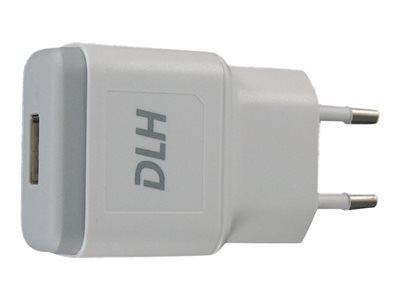 Chargeur USB EU-Plug 1 Port 5V 2.4A 12W blanc bloc alimentation USB 100V -  240V, pour un chargement sur prise secteur Smartphone / téléphone portable